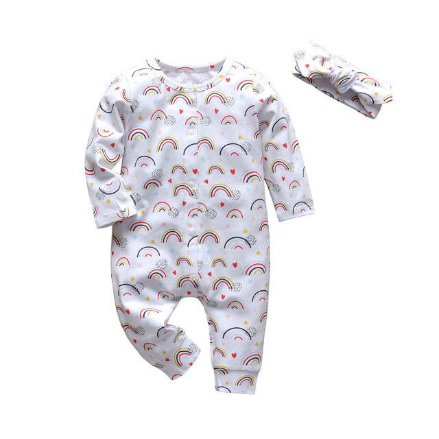 Cute Baby Girl Casual Floral Jumpsuit