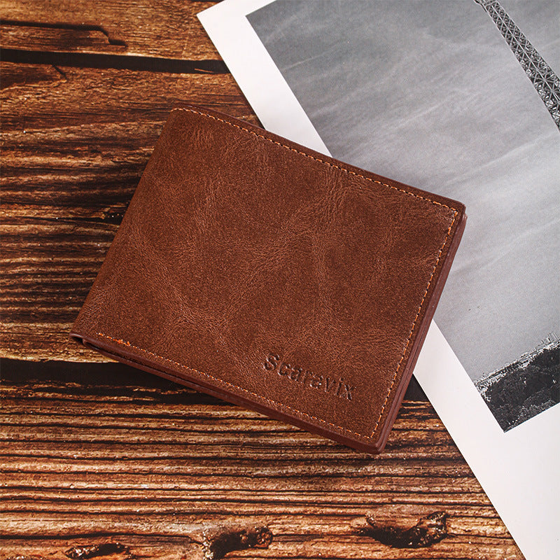 Short Men's Certificate Storage Coin Purse