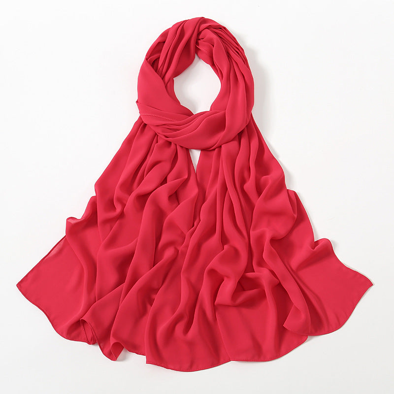 Corner Cathetus All-match Chiffon Headcloth