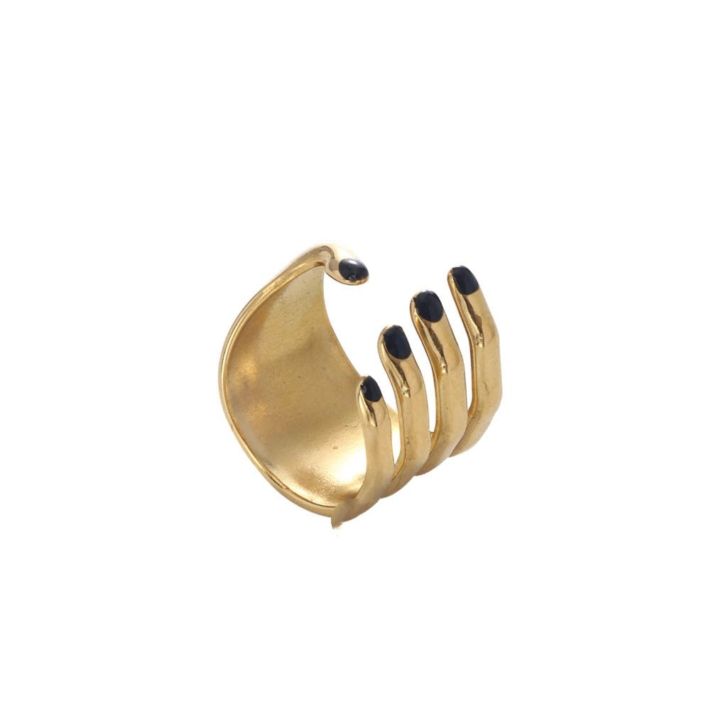 Personalized Ring Trend Line High Profile 304 Stainless Steel