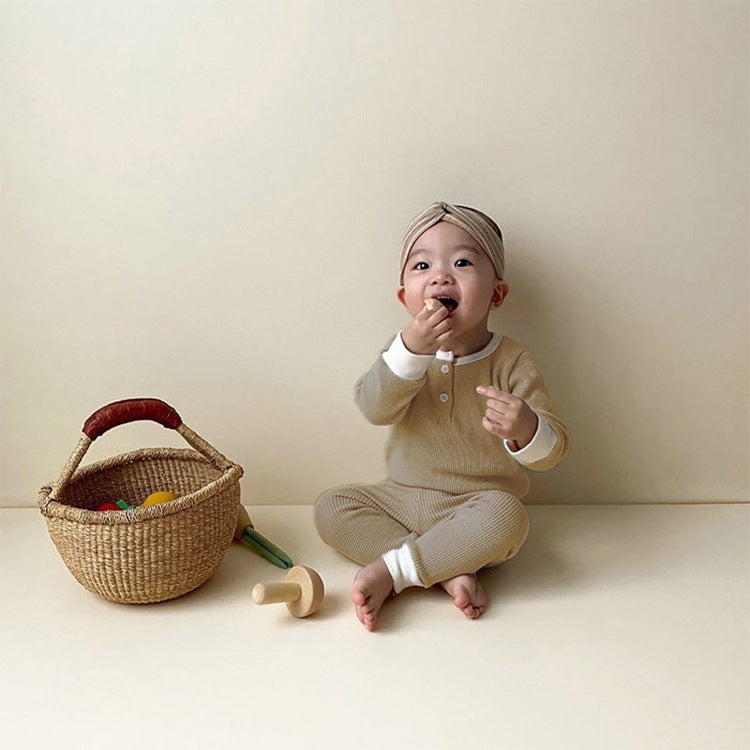 Children's Clothing Spring Korean New Baby Home Service Suit