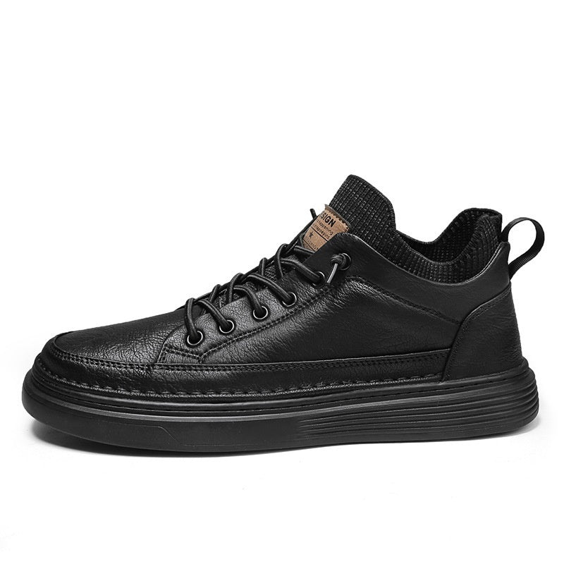 Men's Black Non-slip Wear-resistant And Lightweight Sneakers All-matching Sports