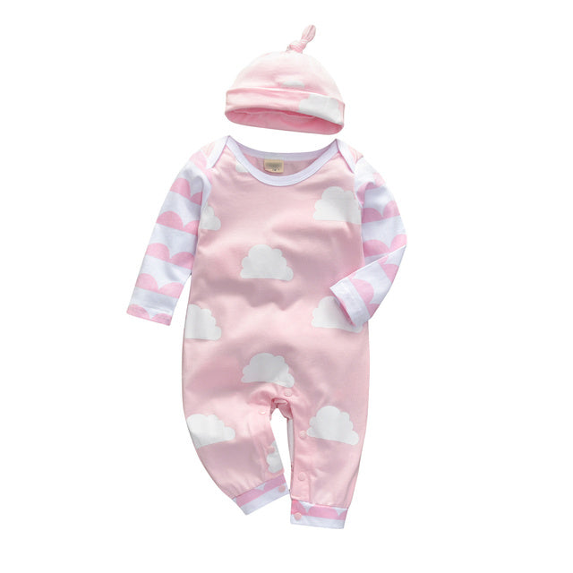 Cute Baby Girl Casual Floral Jumpsuit